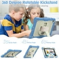 thumbnail image 5 of TECH CIRCLE Bumper Case for Samsung Galaxy Tab A7 (SM-T500) Tablet 10.4" 2020 Version, Shockproof Protective Cute Kids Case with Screen Protector & Hand Strap & Kickstand & Shoulder Strap, Blue, 5 of 6