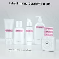 Label,Rolls Label Thermal 3 Rolls Label Clear Waterproof Oil-proof Paper Sticker Cute Label Thermal Paper Label Paper Cute Pattern Printable Thermal Sticker Label Paper Roll Label 15mm