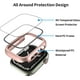 thumbnail image 5 of Hard PC Case with Screen Protector Compatible for Apple Watch Series 7 41mm, Full Edge All Around Protective Bumper Anti-Scratch Frame Cover for iWatch Smartwatch Accessorie, Clear/Rose Gold, 2 Pcs, 5 of 5
