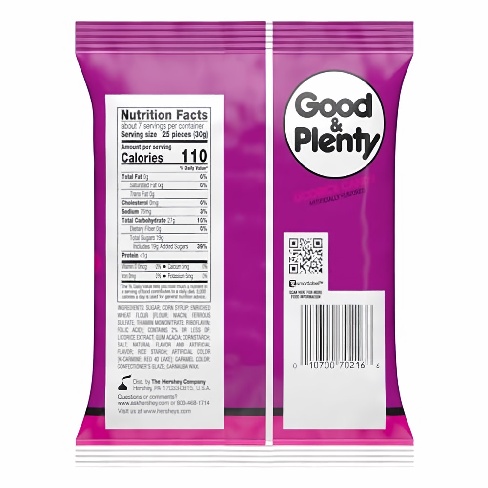 Hershey's Good & Plenty, Licorice Candy (Pack of 5)
