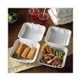 thumbnail image 6 of Pactiv EarthChoice Bagasse Hinged Lid Container 9 x 9 x 3.5 1-Compartment Natural 150/Carton, 6 of 9