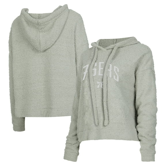 Women's Concepts Sport Gray Philadelphia 76ers Ventura Comfy Pullover Hoodie