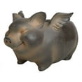 thumbnail image 4 of Rustic Country Farm Hog Heavens Angel Wings Pig Decorative Vase Planter Pot, 4 of 10