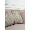 thumbnail image 2 of Ribbon Mesh Solid Sandstone Tan Polyester Decor Throw Pillow, 14" x 22", 2 of 4