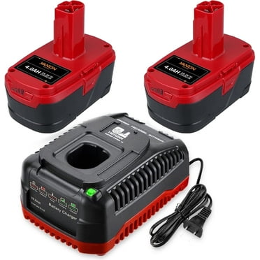 2Pack 5.5Ah Replacement Battery and Charger Kit for Craftsman 19.2V Lithium Battery C3 XCP 130279005 1323903 130211004