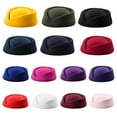 thumbnail image 6 of Solid Color Female Flight Attendant Hat Sweet Business Uniform Live Show Women Beret Caps Hats Air Hostess Cosplay, 6 of 8
