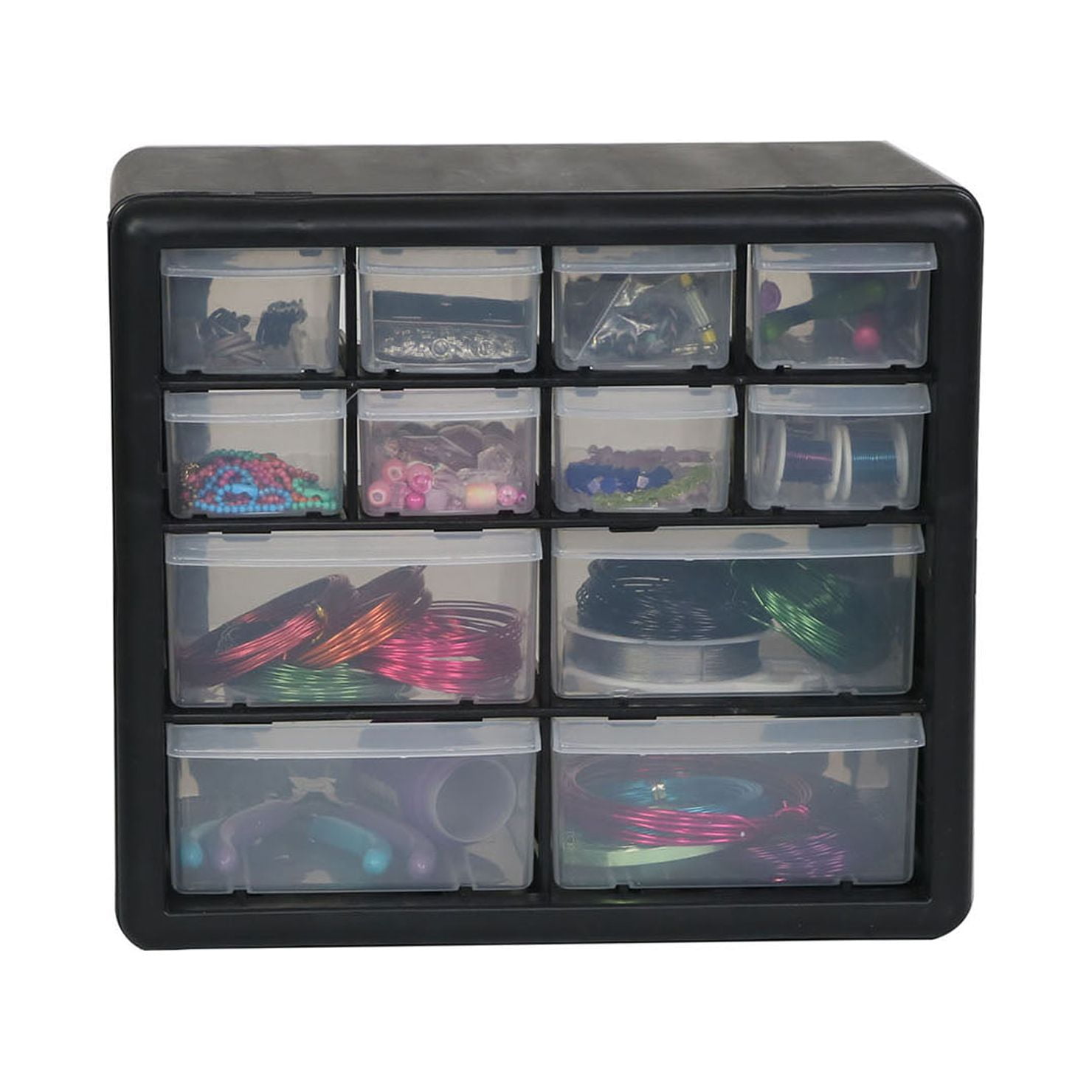 Everything Mary Large Plastic Bead Storage Organizer Box, 28 Jars -  Containers for Beads & Supplies - Organizers for Craft, Art, Painting -  Plastic Container Case for Organization : : Home