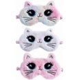 thumbnail image 1 of UBIUO 3 Pcs Cat Eye Mask for Sleeping Plush Cat Blindfold Mask Cartoon Sleep Eye Cover for Kids Eye Mask for Sleeping, 1 of 5