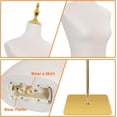 thumbnail image 4 of FreeLung Dress Form Mannequin with Detachable Metal Stand Adjustable Height, Leather Surface, 4 of 7