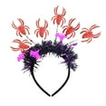 thumbnail image 2 of YANHAIGONG Halloween Headbands for Women,Girls Halloween Headband,Day Of The Dead Hair Hoop Headband,Halloween Headband Pumpkin Spider Hair Halloween Party Environment Layout Radial Headband, 2 of 5