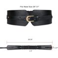 thumbnail image 4 of Shiqi Ceinture Large pour Femmes Ceinture Élastique Extensible Mode en Cuir, 4 of 4