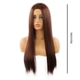 thumbnail image 2 of Peluca Sintética De 24 "Para Mujer, Peluca Negra De Pelo Liso De Longitud Media, Peluca De Cosplay Para Fiestas Y Citas Advancent CE007449-02, 2 of 5