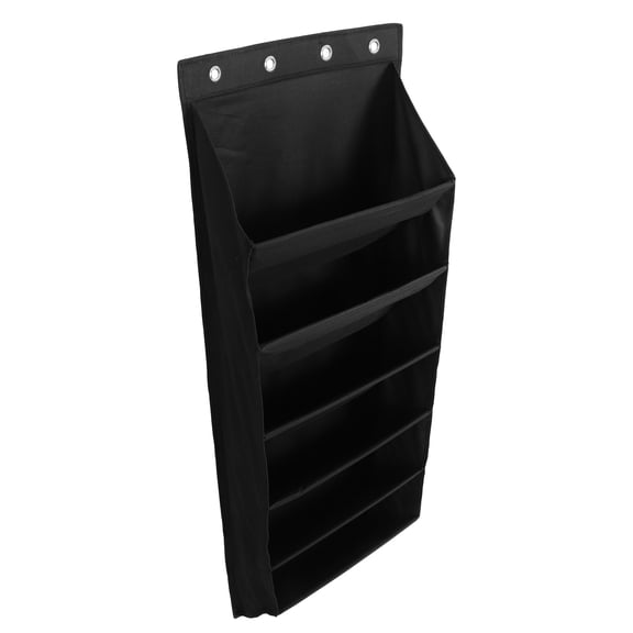 MERRYHAPY Black Hanging Shoe Organizer Bag for Door Multi Pocket Storage Pouch for Bedroom and Office