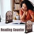thumbnail image 2 of Birdeem Wooden Book Counter for Reading, Annual Reading Log Tracker, Bookshelf Decor for Recording Daily Reading Progress, 2 of 7