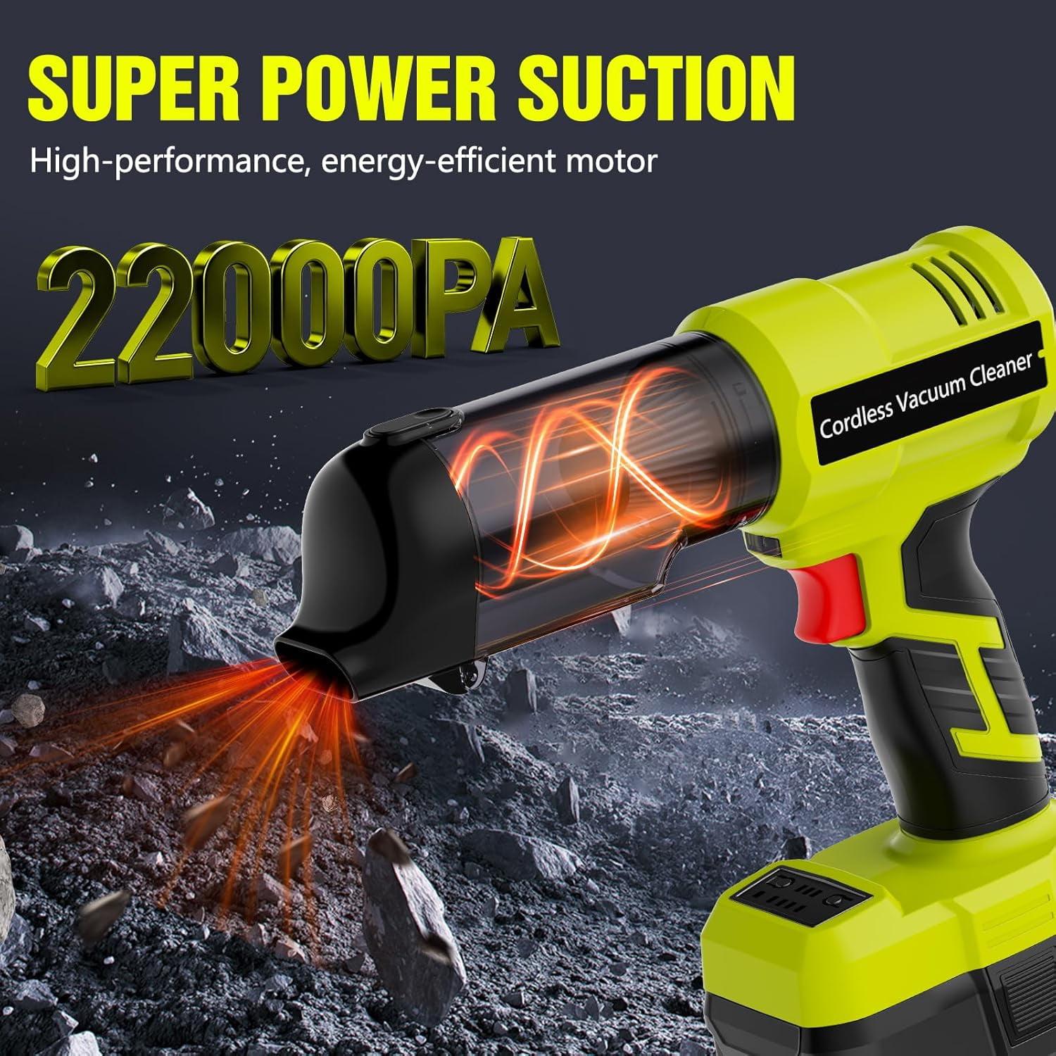 3 in 1 Handheld Vacuum Cordless Compatible with Ryobi 18V Battery, Wet&Dry Car Vacuum Portable Cordless with 22000Pa Blowing Function for Garage, Offices and Pet Messes (Tool Only)