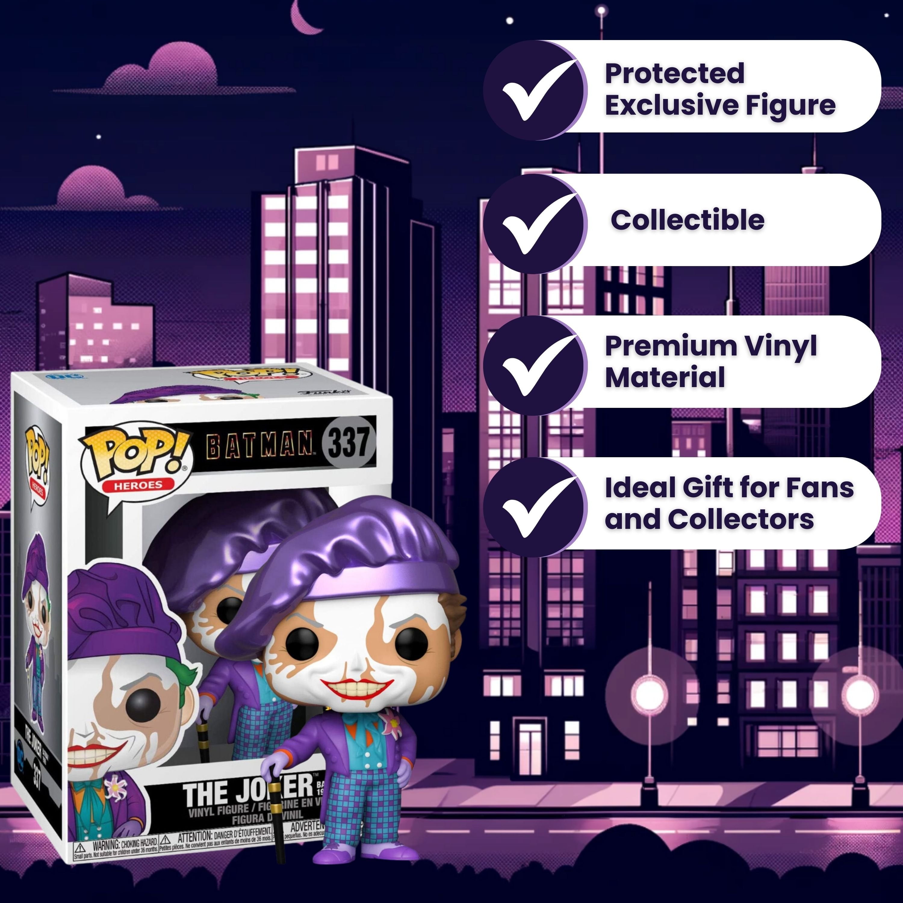 Funko Pop! Heroes Batman 1989: The Joker 337- Chase Limited