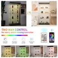 thumbnail image 2 of Stylish Tempered Glass Display Cabinet With Bluetooth LED Light Strip And Lockable Casters For Versatile Storage, 2 of 16