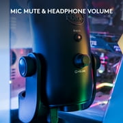 Blue Yeti USB Microphone for PC, Mac, Gaming, Recording, Streaming, Podcasting, Plug and Play, Blackout