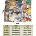 thumbnail image 3 of Throw Blanket Lightweight Plush Fuzzy Cozy Soft Blankets and Throws for Sofa 50"x40", 3 of 6