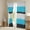 Blue Grey, variant on Erosebridal White Stripes Curtains for Living Room,Geometric Lines Blackout Curtains Set of 2 (38x45),Geometric Theme Curtains and Drapes (38x45),Abstract Room Decor