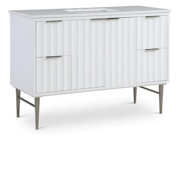 Meridian Furniture Modernist White Bathroom Vanity