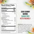 thumbnail image 2 of Sugar Free Gummy Keto Candy - Assorted Fruit Flavors Keto Snacks - Vegan Gummy, Gluten Free, Low Carb, Keto Friendly, Sugar-Free Gummies (Gummy Worms, 2 LB), 2 of 5