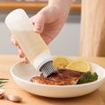 thumbnail image 3 of TidBay Transparent Oil Bottle with Scale Flexible Bristle Design Food Grade BPA Free Oil Container Grilling Frying Tool, 3 of 8