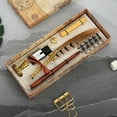 thumbnail image 5 of Biplut 1 Set 0.5mm Nice-looking Quill Pen Set Smooth Writing Copper Comfortable Grip Quill Pen Ink Set Stationery Supplies (Type 4), 5 of 13