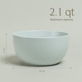 thumbnail image 4 of over&back Coupe Tall Serving Bowl - Stoneware Dishes - All-Occasion Place Settings - 2.1qt - Semi-Matte Fog Blue, 4 of 6