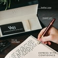 thumbnail image 4 of Wordsworth & Black Majesti Fountain Pen-(Red), Luxury Case, 24K Gold Finish; 18K Gilded Extra Fine Nib- Ink Cartridges, Refillable Ink Converter-Calligraphy Pen-Best Business Gift Set for Men & Women, 4 of 11