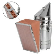 Practical Bee Hive Smoker Stainless Steel with Heat Shield Calming Beekeeping