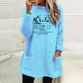thumbnail image 2 of Dyegold Fleece Sweatshirt Women Fall Savings Thick Casual Fluffy Fleece Tops Letter Print Fuzzy Ladies Warm Shirts Crewneck Teen Girls Hoodie Loungewear Pullovers Winter Warm Sweater Sweatshirt, 2 of 4