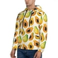 thumbnail image 2 of Hoodies for Men - Tropical Papaya Long Sleeve Comfrt Men'S Fashion Hoodies & Sweatshirts, Sweatshirts for Men Hoodies Pullover Clothing Clothes with Pouch, 2 of 7