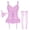 Purple, variant on 3 Pieces Lingerie Sets for Women Lace Corset Bodysuit with Garte 1 Pair Fishnet Stocking Thong Lace Mesh Lingerie Dress L Purple
