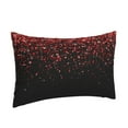 thumbnail image 2 of Daiia Red Glitter1 Bedding Waterproof Pillow Protector Zippered Queen – Bed Bug Proof Pillow Encasement-20"x30", 2 of 9
