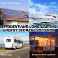 thumbnail image 5 of ‎GreenOE 12V 100Ah LiFePO4 Battery Group 31 with Built-in 100A BMS, 15000 Deep Cycles Rechargeable Lithium Battery Prefect for Solar System, Rvs, Marine, Vans, Trailer,Trolling Motor, Backup, 1 Pack, 5 of 9