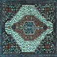 thumbnail image 1 of Ahgly Company Indoor Square Persian Light Blue Traditional Area Rugs, 6' Square, 1 of 4