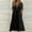 Black, variant on Sakmal Shirt Dresses for Curvy Women Green Maxi Dress V Neck Short Sleeve Solid Dresses with Pockets