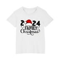 thumbnail image 4 of Zwiiyzr 3-14Y Toddler Boy Girls Christmas Shirts Short Sleeve Round Neck T-Shirt Christmas Graphic Tees Holiday Tops Toddler To Big Kids White, 4 of 5