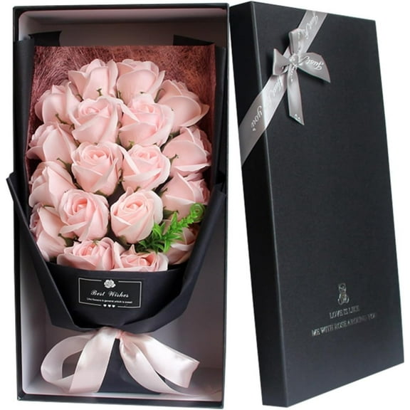 18 Preserved Roses Bouquet - Essential Romantic Rose Bundle Gifts for Her for Mother, Wife, Lover - Unique Gifts Valentine's Day, Mother's Day, Thanksgiving, Birthday, Anniversary (#I)