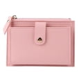 thumbnail image 2 of 5 Piezas Casual Color Sólido para Múltiples Tarjetas Pu Cuero Tarjetero para Mujer Billetera Rosa, 2 of 9