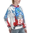 thumbnail image 6 of Salouo Medicine Gnome Truck Red Pattern Hoodie Sweatshirts for Women, Autumn Pullover Hoodie Workout Sweat Women's Long Sleeve Preppy Sweatshirts-X-Large, 6 of 7
