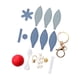 thumbnail image 2 of Kit de costura para llaveros DIY, colgante de globo aerostático, llavero de coche, colgante colorido Azul, 2 of 9