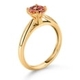 thumbnail image 3 of Gem Stone King 1.00 Ct Round Ecstasy Mystic Topaz 10K Yellow Gold Solitaire Engagement Ring, 3 of 4