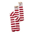 thumbnail image 3 of iOPQO Fuzzy Leg Warmers, Long Leg Warmers, Long Fuzzy Socks, Knee High Socks, Thick Thigh High Socks, Red One Size, 3 of 3