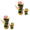thumbnail image 1 of maskred 2pack/lot Stay Comfortable And Secure With Durable Weight Lifting Gloves Yellow XL 2Set, 1 of 6
