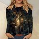 thumbnail image 1 of Neewe Womens Crewneck Long Sleeve Tops MXsual Dots Fall Christmas 2025 Tshirts Shirts, 1 of 5