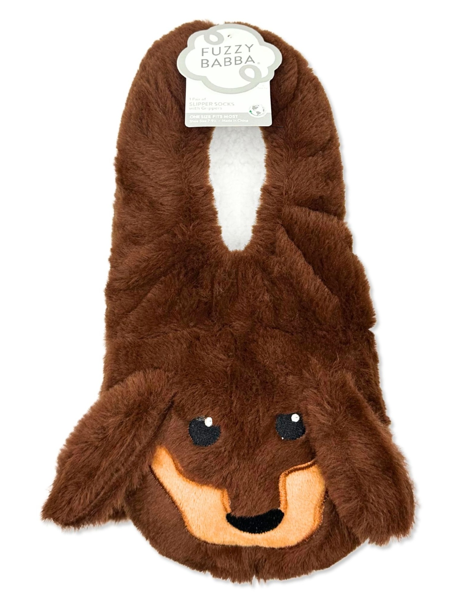 Fuzzy Babba Women's Faux Fur Dog Slipper Socks photo 2