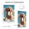 thumbnail image 3 of KLL Cute Angel Winged Dog Pattern Electrical Outlet Covers, 3" x 5" 1 Pack Electric Receptacle Plug Covers for Decorator Receptacle Outlet & Switch-Style T, 3 of 6
