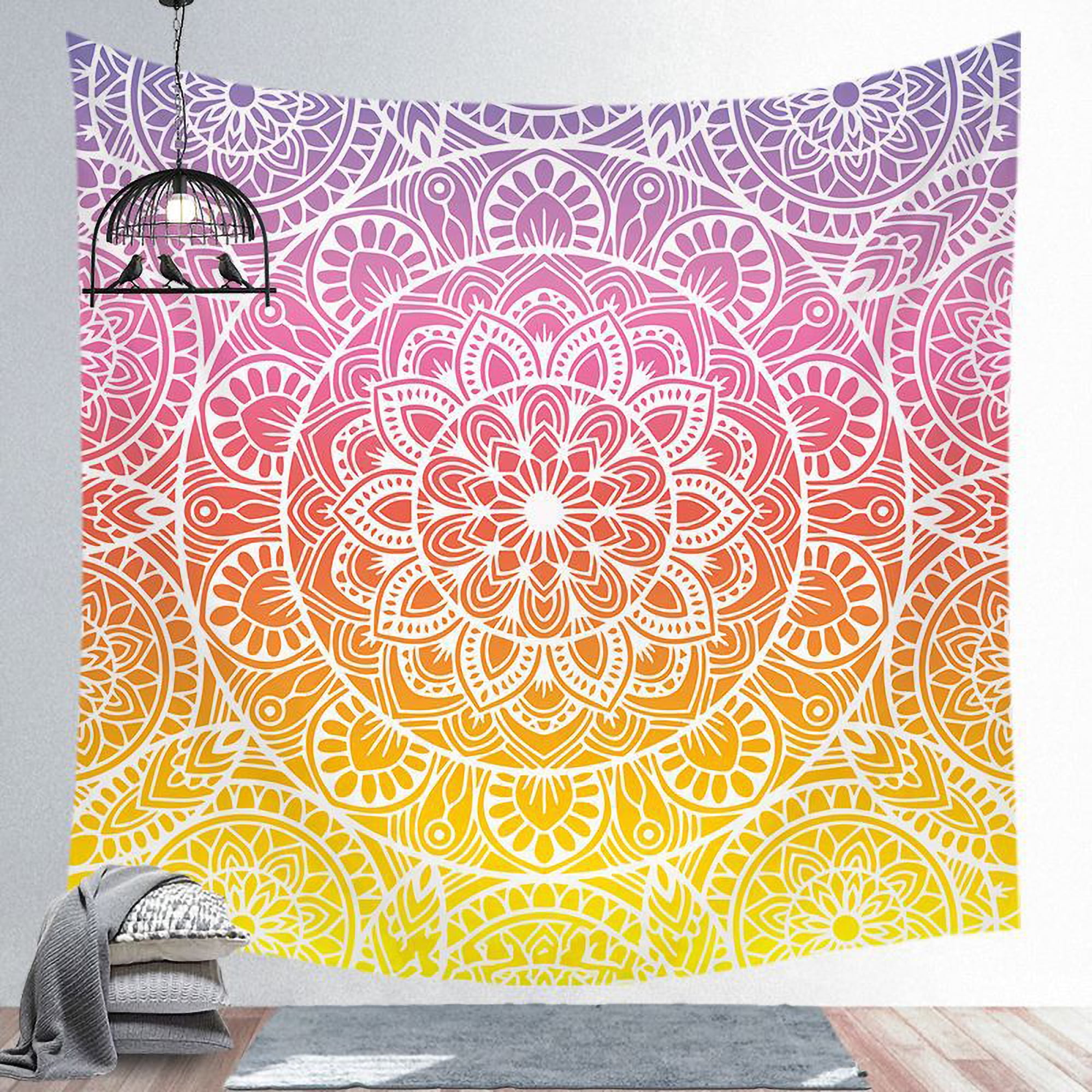 Indian Mandala Wall Hanging Gypsy Yoga Mat Boho Egyptian Eye Poster Tapestry 